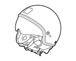 Moped helmets and cross goggles – integral, jet helmets