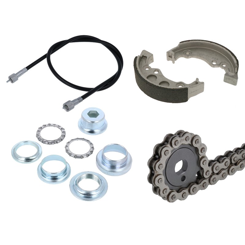 Zündapp – Wheels, cables, brake parts, fork parts, levers, chains, sprockets