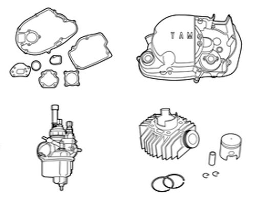 Engine parts for your Yamaha Moped