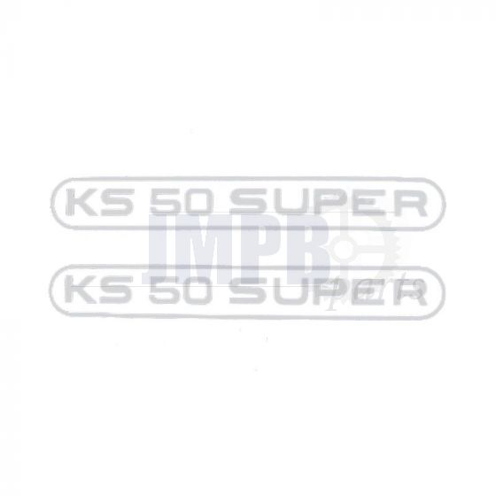 Stickerset Tank Zundapp KS50 Super White