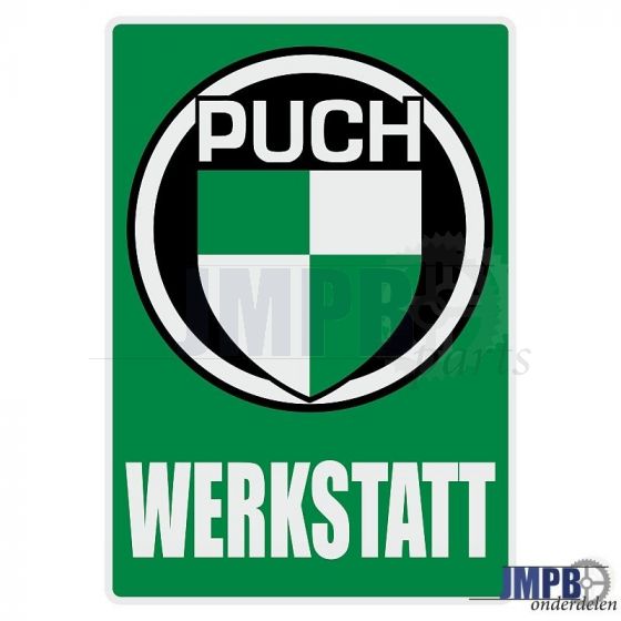 Werkstatt Sticker Puch Deutsch