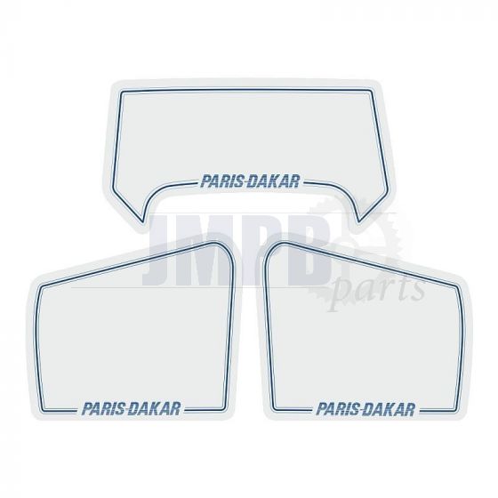 Stickerset Honda MT50 Paris Dakar White / Blue 3-Parts