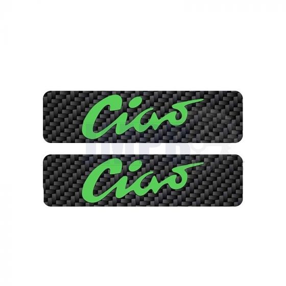 Tank stickers Ciao Carbon/Green
