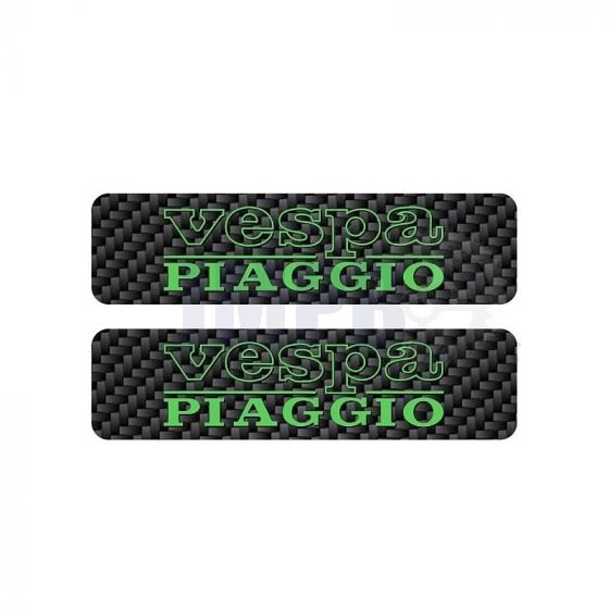Tank stickers Vespa Piaggio Carbon/Green