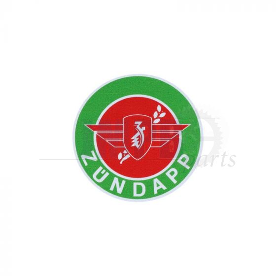 Sticker Zundapp Logo Green Round 100MM