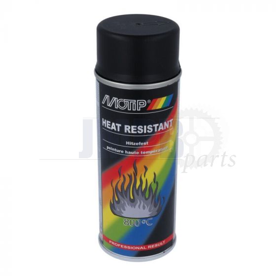 Motip Heat resistant varnish Black - 400 ML