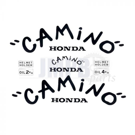 Stickerset Tank Honda Camino Funny Special Black