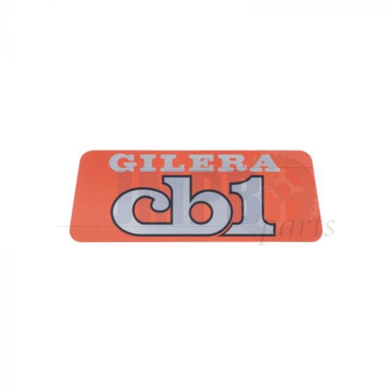 Sticker Logo Gilera CB1 Orange/Silver