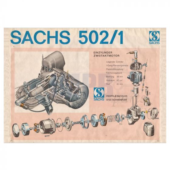 Poster "Sachs 502/1" Reprint