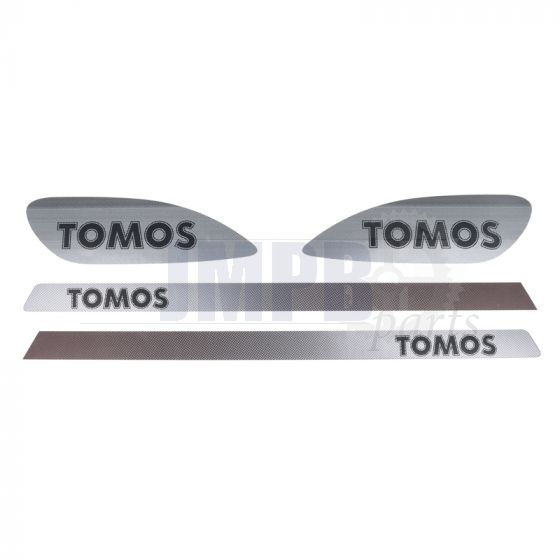 Stickerset Tomos S1 Silver/Black/Brown