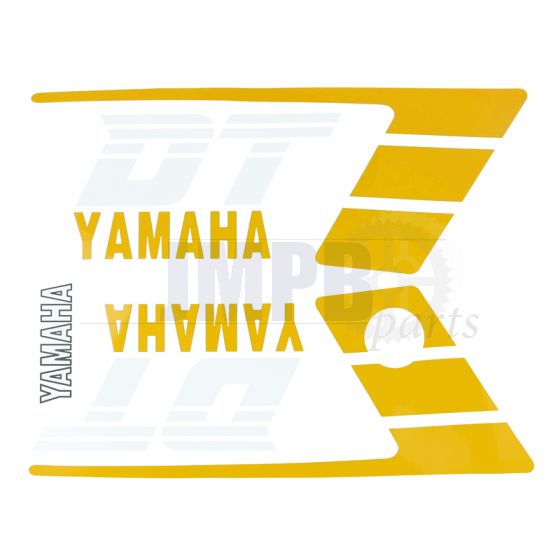 Stickerset Yamaha DT50MX Yellow/White