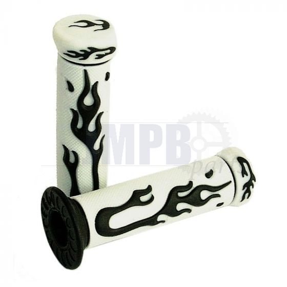 Handle Grips Flame White/Black