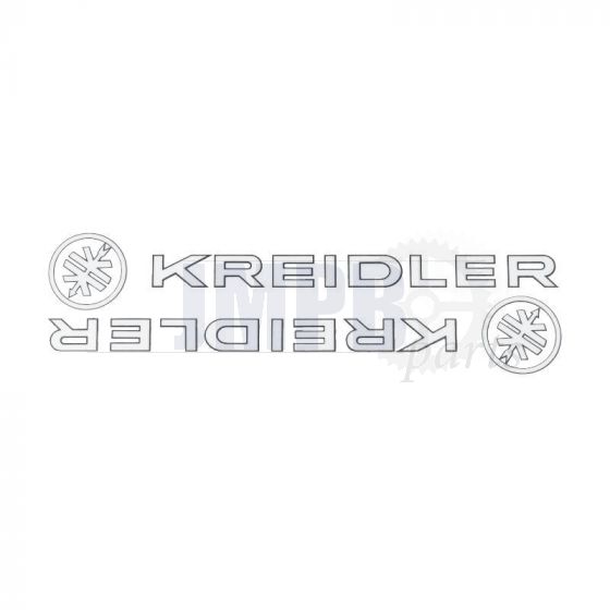 Tank stickerset Kreidler + Logo White/Black
