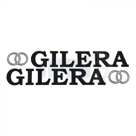 Stickerset Gilera + Logo Black