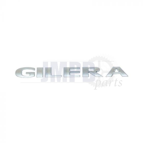 Sticker Gilera 3D Silver 15CM