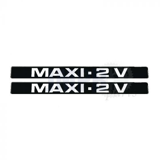 Stickerset Maxi - 2 V Black/White 225X22MM