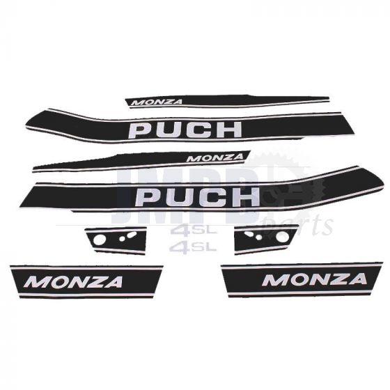 Stickerset Puch Monza 4SL Black/White