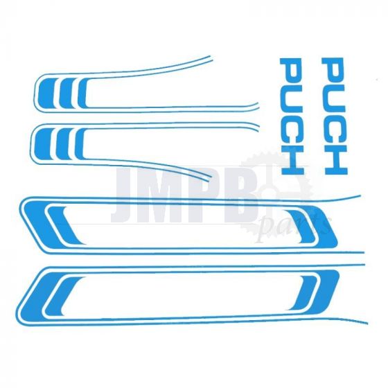 Stickerset Puch Maxi Lines Blue