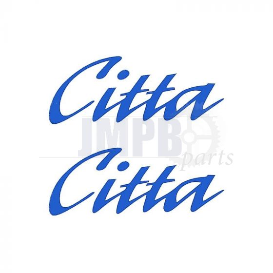 Sticker set Citta Word Blue