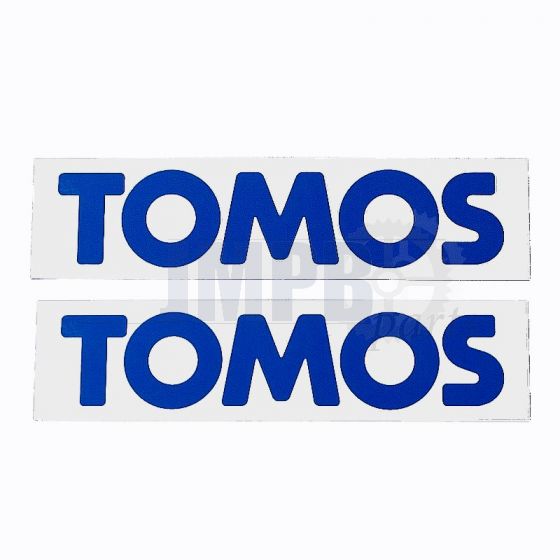 Stickerset Tomos Blue/White 200X50MM