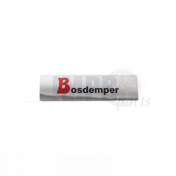Sticker "Bosdemper" Chrome 25X90MM