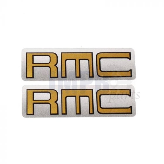 Stickerset Kreidler RMC Gold on Silver 25X78MM