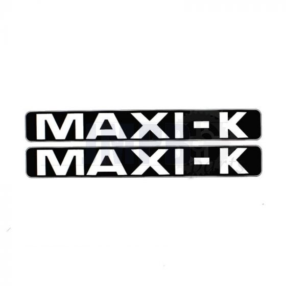 Stickerset Maxi-K Black/White 172X23MM