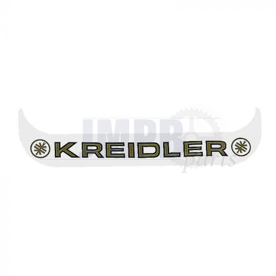 Sticker License plate holder Small Kreidler WHITE