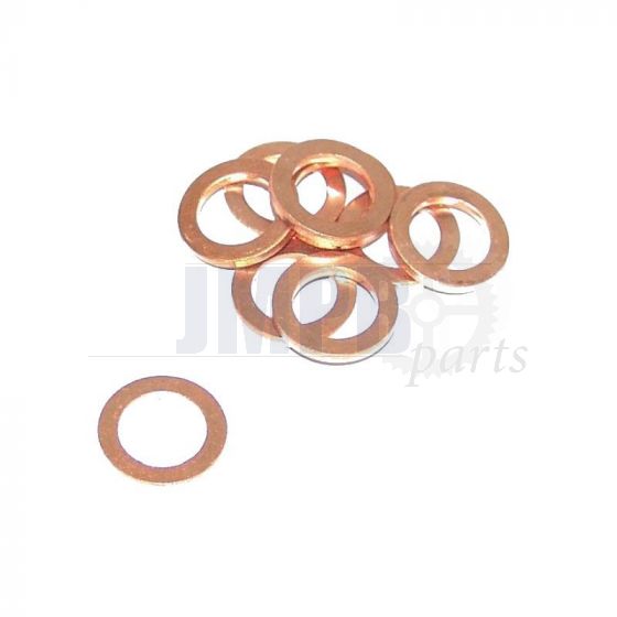 Copper ring 8X14X1,5MM Din 7603A