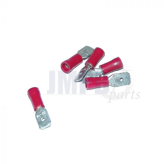 Flat plug Isolated Red 6.3MM A-Quality
