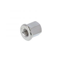 M6 Flange Nut Heightened Chrome