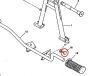 Mounting bolt Footrest bar Yamaha FS1
