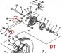 Split pin Stabilizer bar / Brake pedal Yamaha FS1/DT Remake