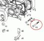Engine bolt Engine mounting Tomos M8 X 1 X 80