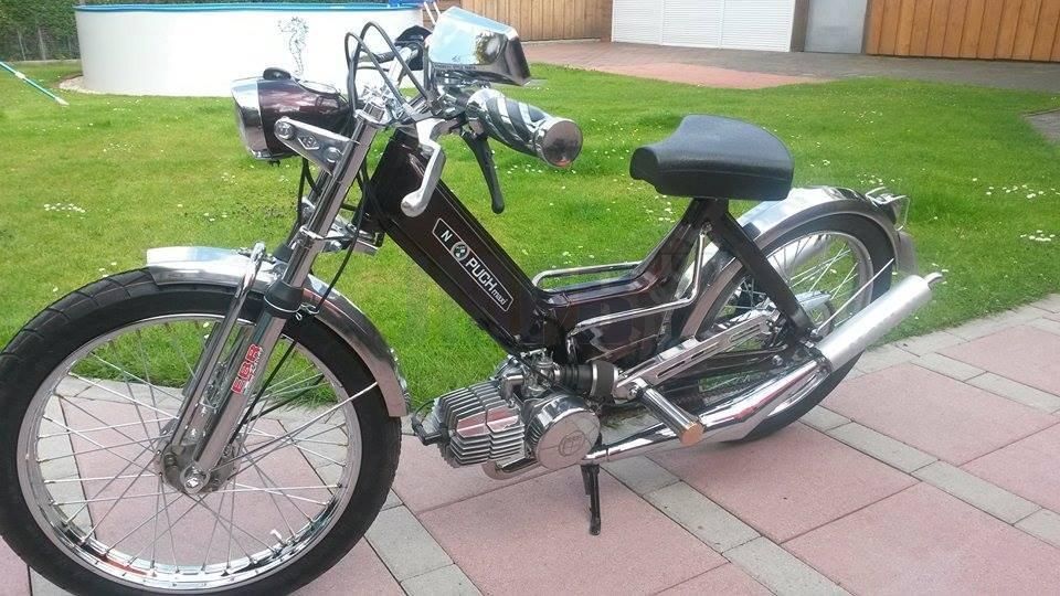 Puch Maxi Monza Racing JET Mofa Moped Old Style Custom Griffe Satz Chrom O-Ring 