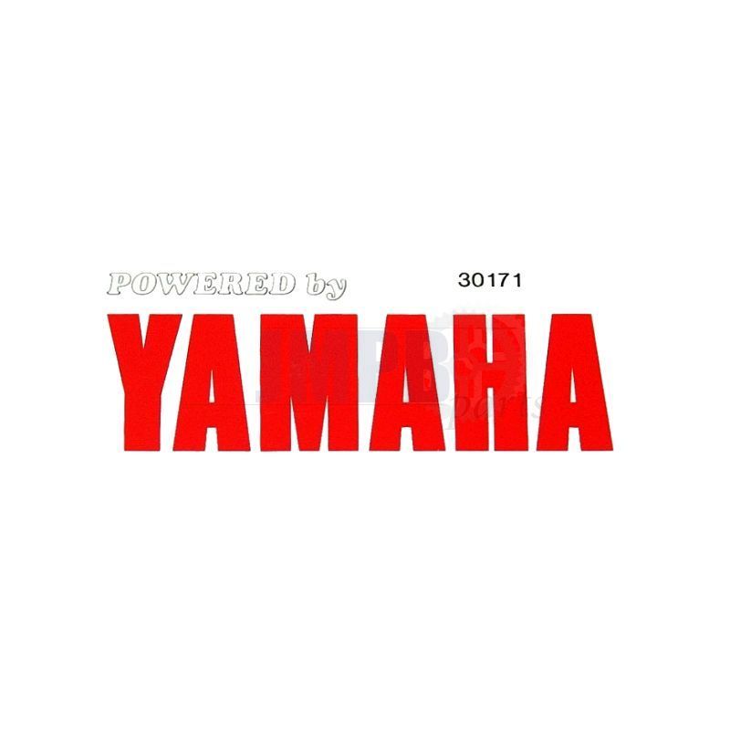 Sticker Yamaha Powered By Red - JMPB Parts