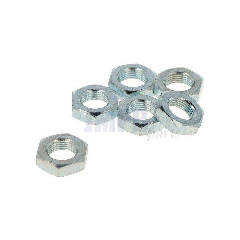 DIN 439 Hexagon Nut Low Shape Zinc Plated M10X1 Pack of 10 pieces 