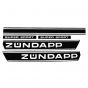 Stickerset Zundapp Black/White