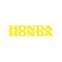Stickerset Honda Word Yellow 12CM