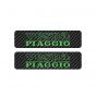 Tank stickers Vespa Piaggio Carbon/Green