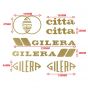 Stickerset Gilera Citta Gold 7-Pieces