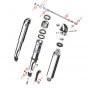 Shock absorbers Mounting set Puch MV/MS