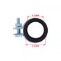 Exhaust clamp with rubber 28/30MM Puch