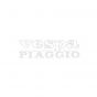 Tank sticker Vespa Piaggio White A Piece