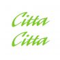 Sticker set Citta Word Green