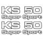 Stickerset Zundapp KS50 Supersport 4-Pieces
