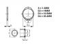 Circlip mounting Speedometer Worm Yamaha FS1/DT Remake