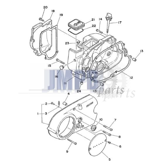 Crankcase Cover Yamaha FS1 DX