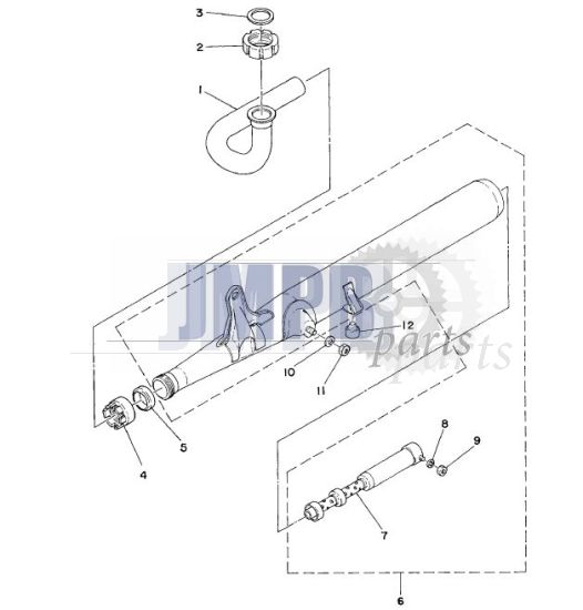 Exhaust Yamaha FS1 DX