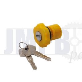 Oil Tank Cap with Lock Yellow Honda MT/MB